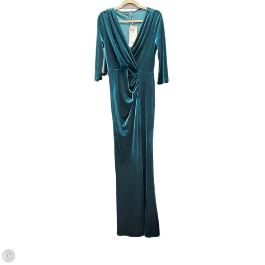 Dress Party Long By Clothes Mentor In Blue & Green, Size: L