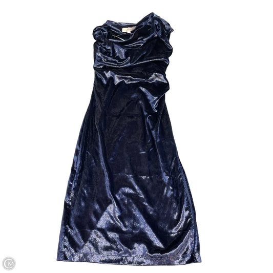 Dress Party Midi By Loft In Blue, Size: Sp