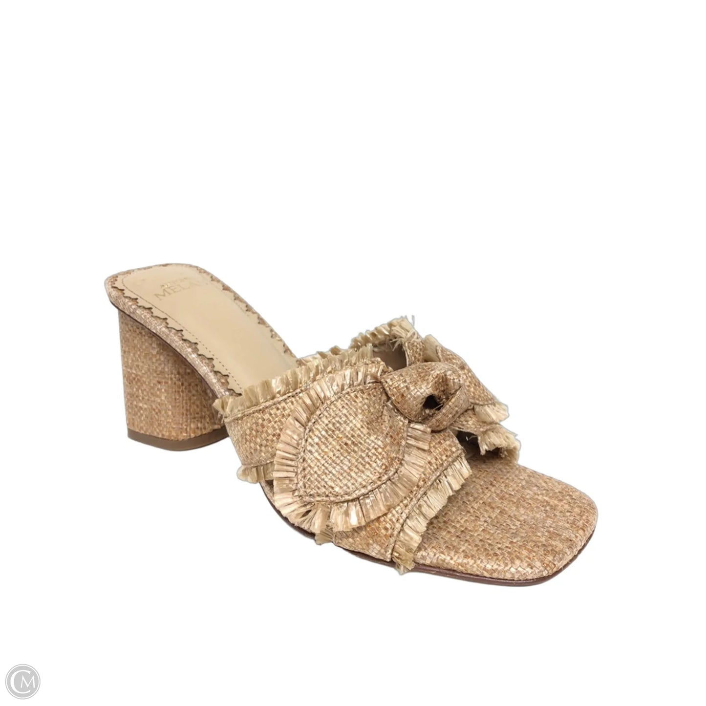 Sandals Heels Block By Antonio Melani In Tan, Size: 6