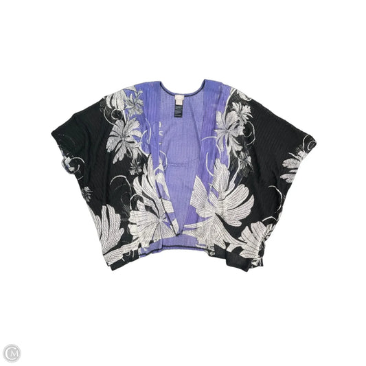 Swimwear Cover-up By Chicos In Black & Purple, Size: L