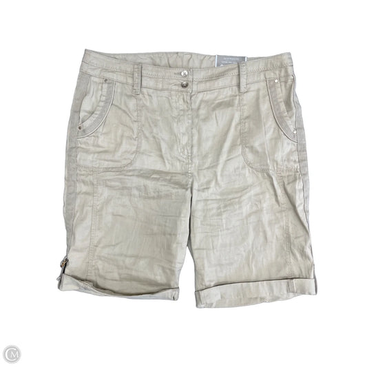 Shorts By Chicos In Beige, Size: L
