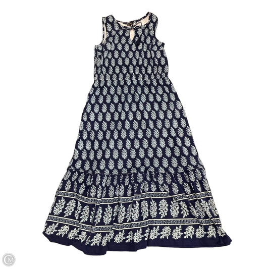Dress Casual Maxi By Talbots In Blue, Size: M