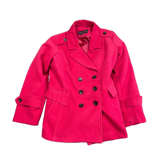 Coat Peacoat By Clothes Mentor In Pink, Size: 2x