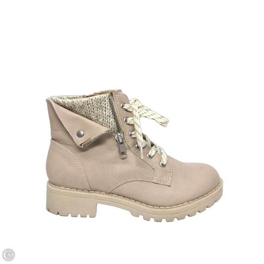 Boots Combat By Jelly Pop In Beige, Size: 7