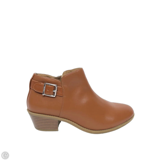 Boots Ankle Heels By Vionic In Brown, Size: 7
