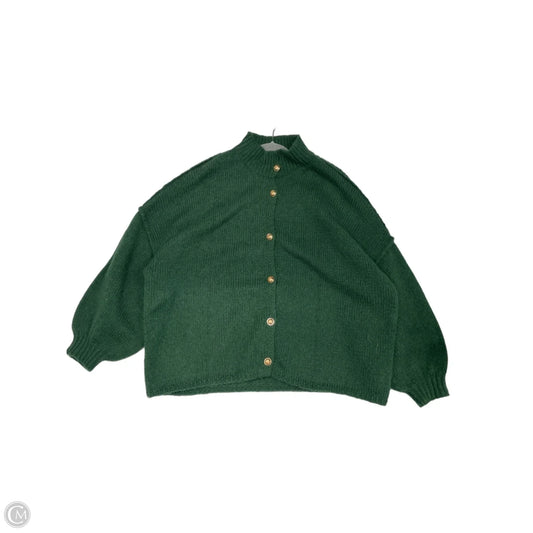 Sweater Cardigan By Clothes Mentor In Green, Size: M