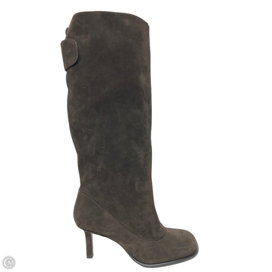 Boots Knee Heels By Zara In Brown, Size: 10.5