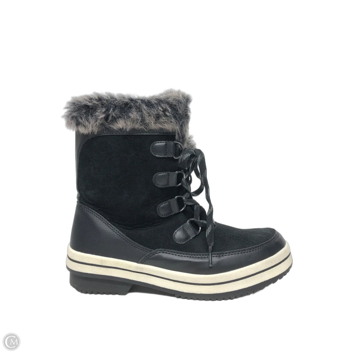 Boots Snow By Universal Thread In Black, Size: 8