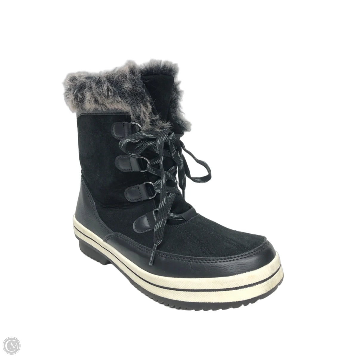 Boots Snow By Universal Thread In Black, Size: 8