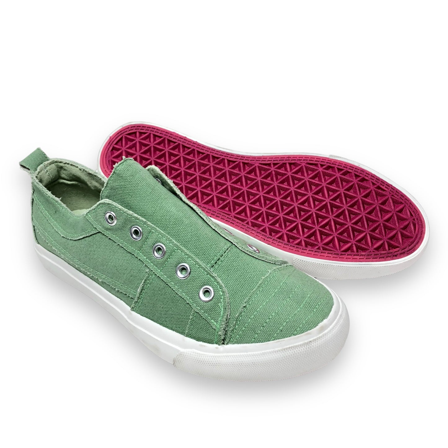 Green Shoes Sneakers Corkys, Size 9