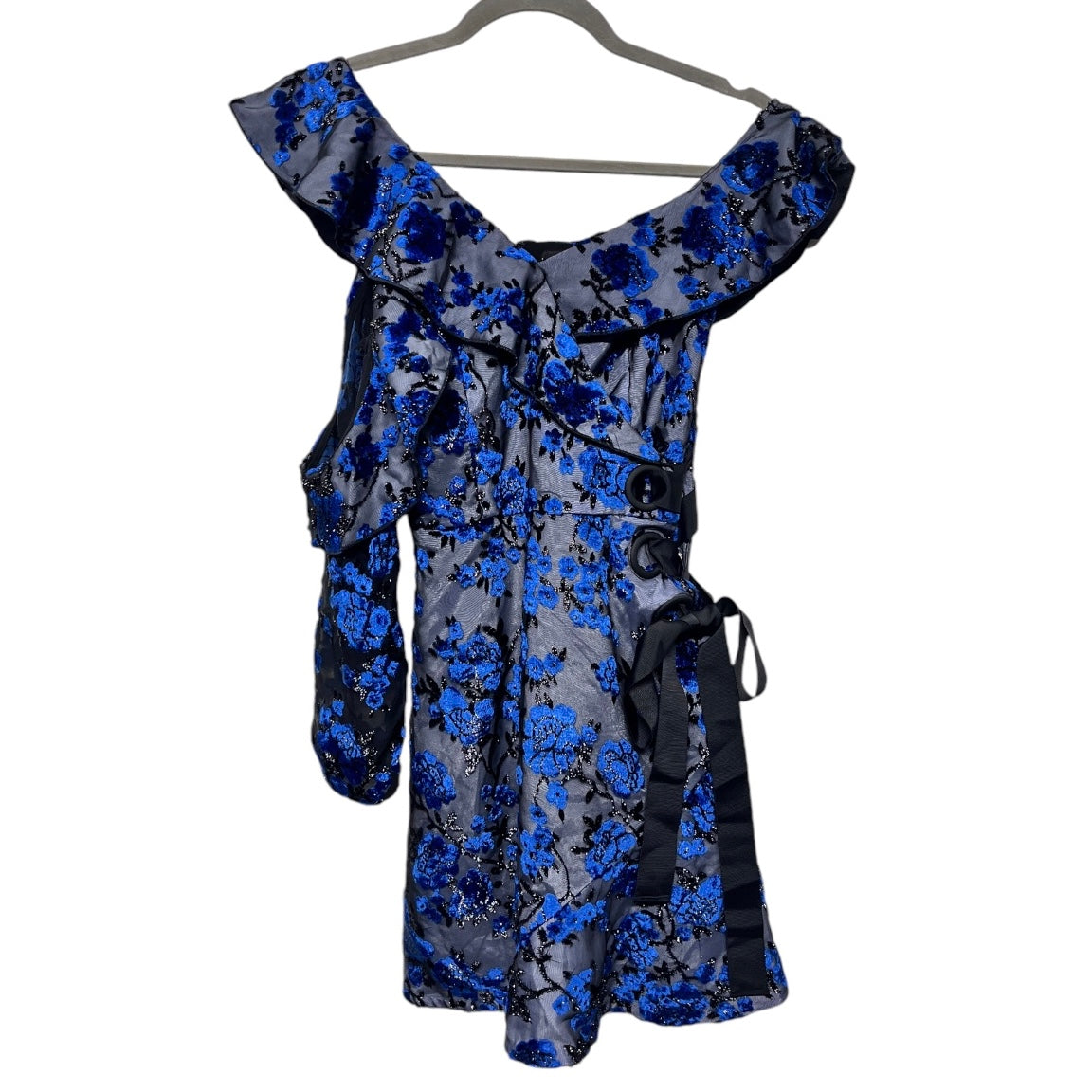 Dress Party Short By Cmb In Black & Blue, Size: 0