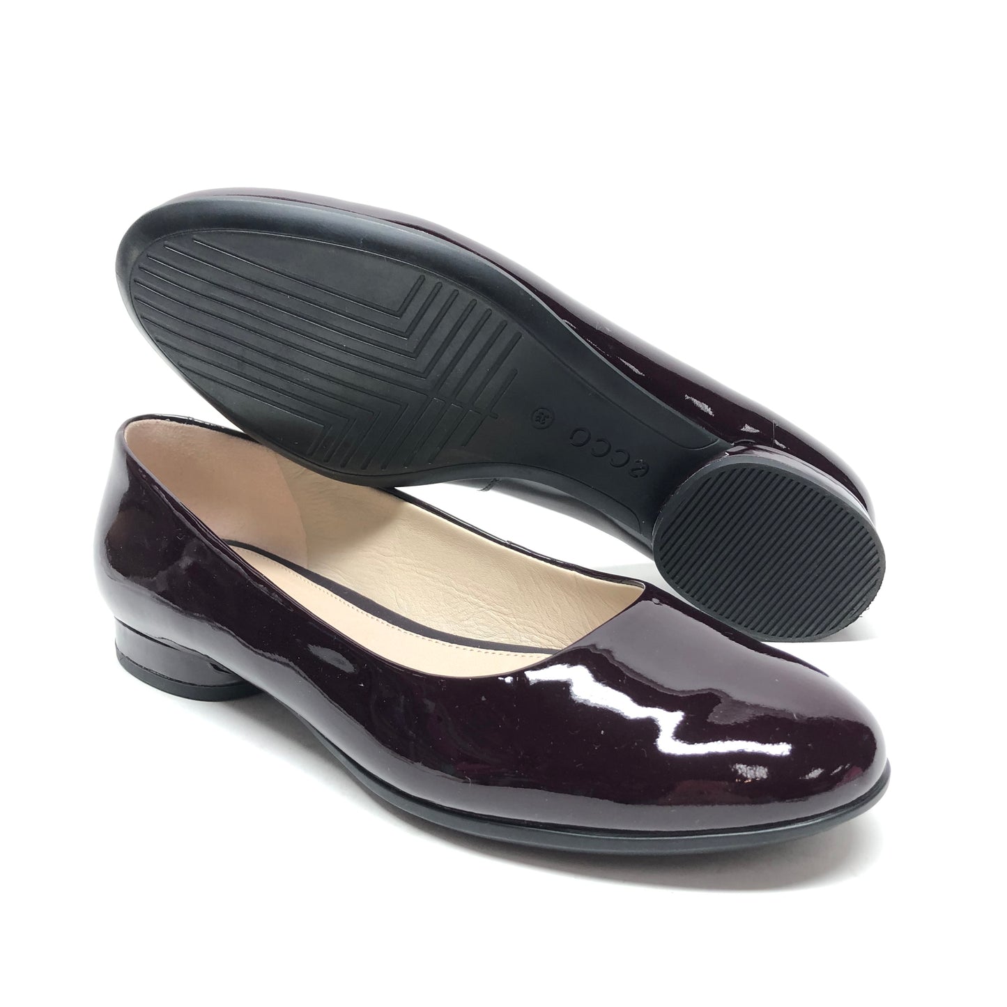 Shoes Flats By Ecco In Purple, Size: 8