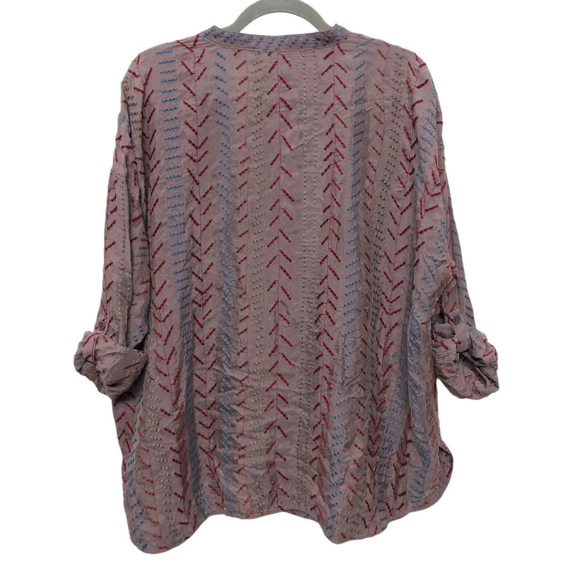 Top Long Sleeve By Johnny Was In Grey, Size: L