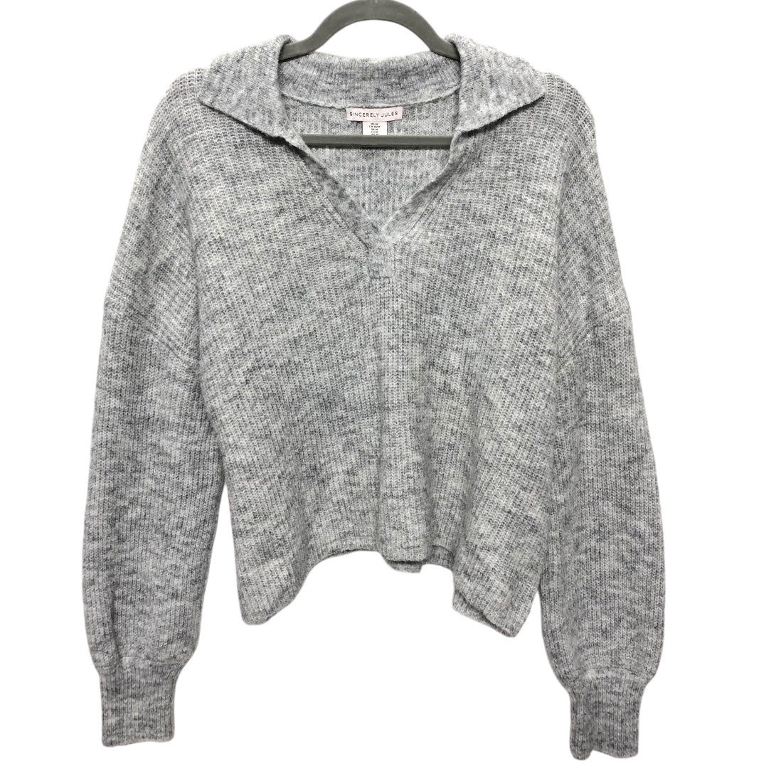 Sweater By Clothes Mentor In Grey, Size: M