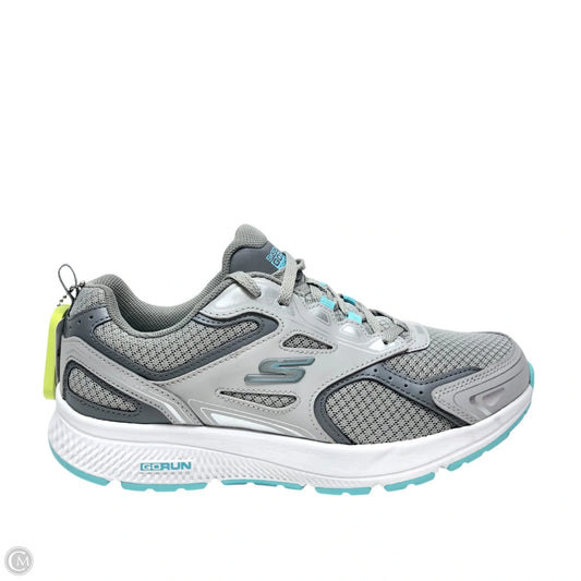 Shoes Athletic By Skechers In Grey, Size: 8.5