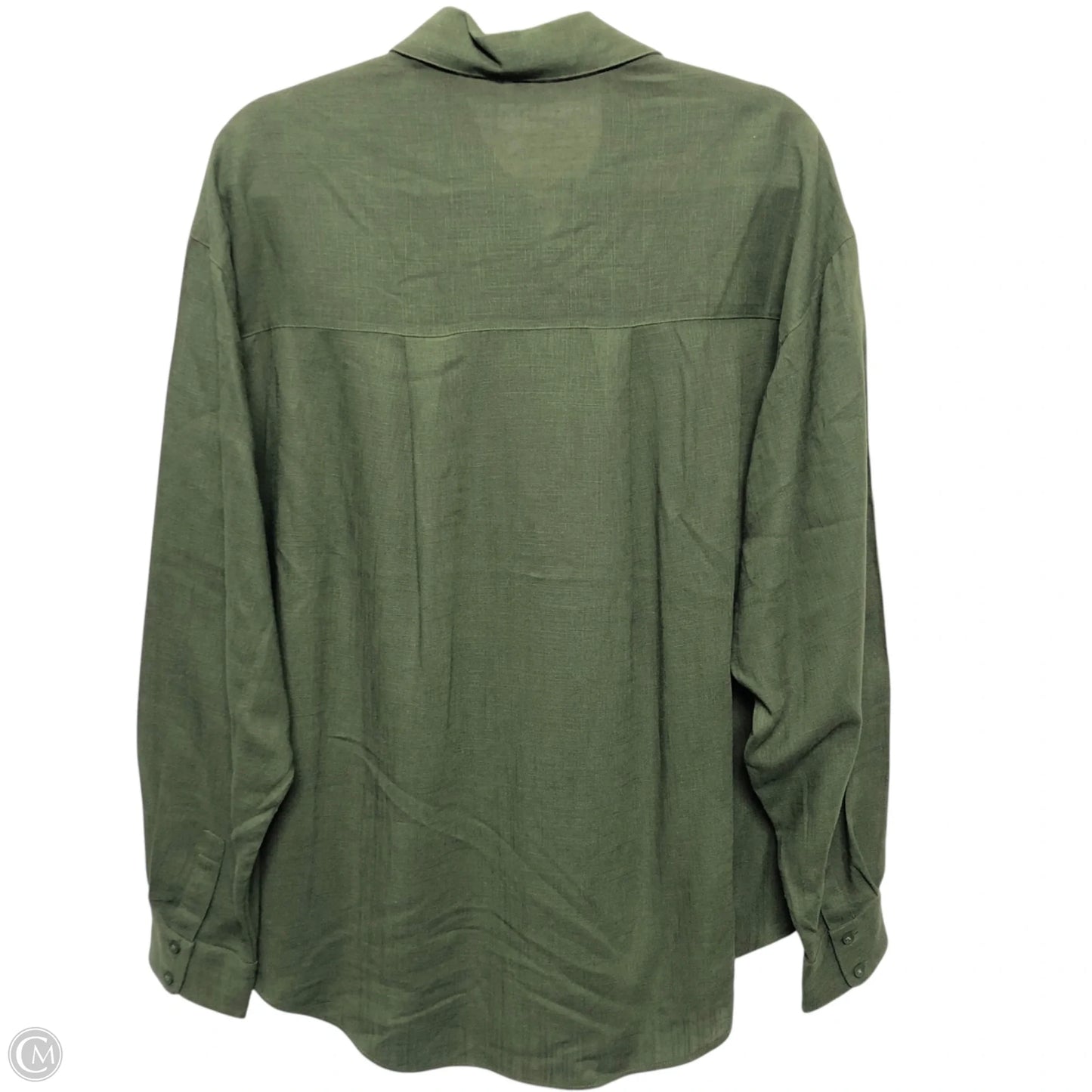 Top Long Sleeve By Express In Green, Size: S
