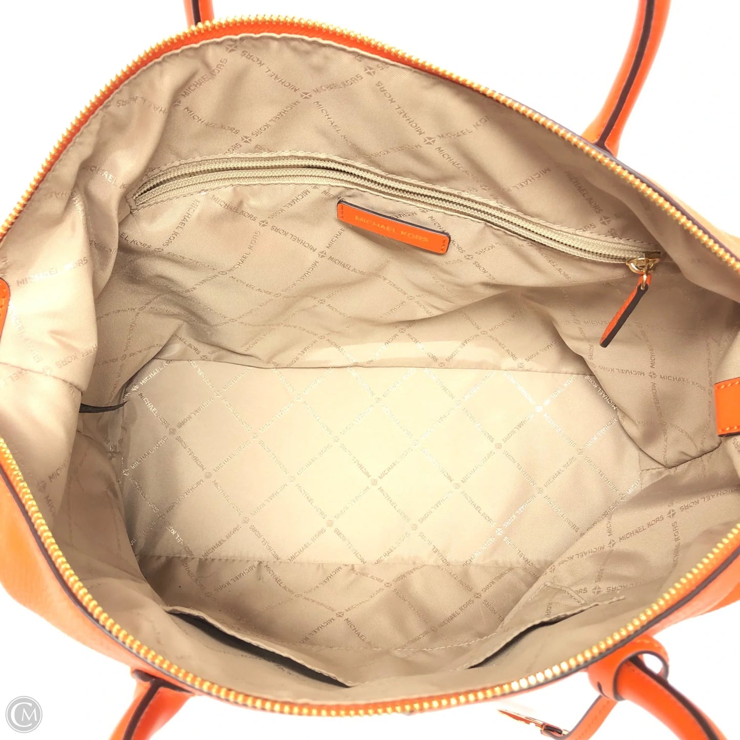 Handbag Leather By Michael By Michael Kors, Size: Large