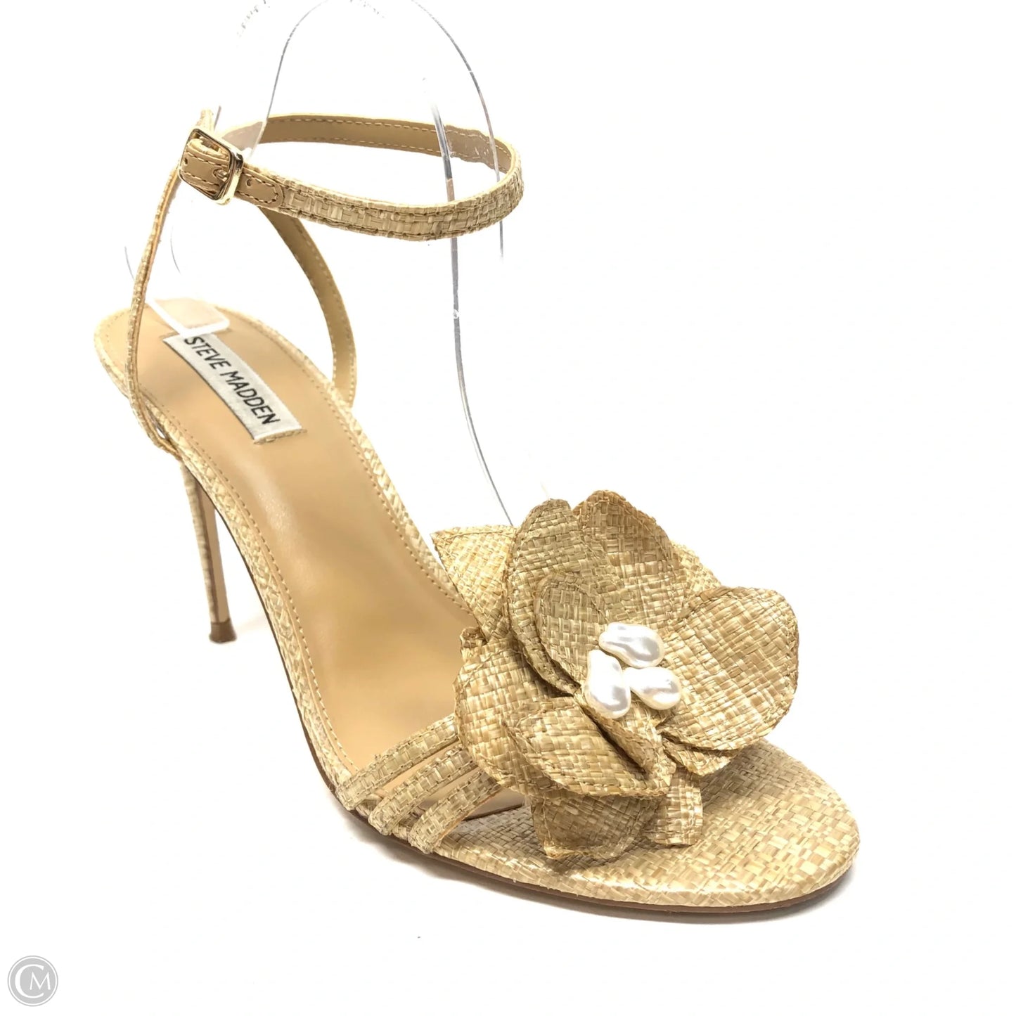 Sandals Heels Stiletto By Steve Madden In Tan, Size: 11