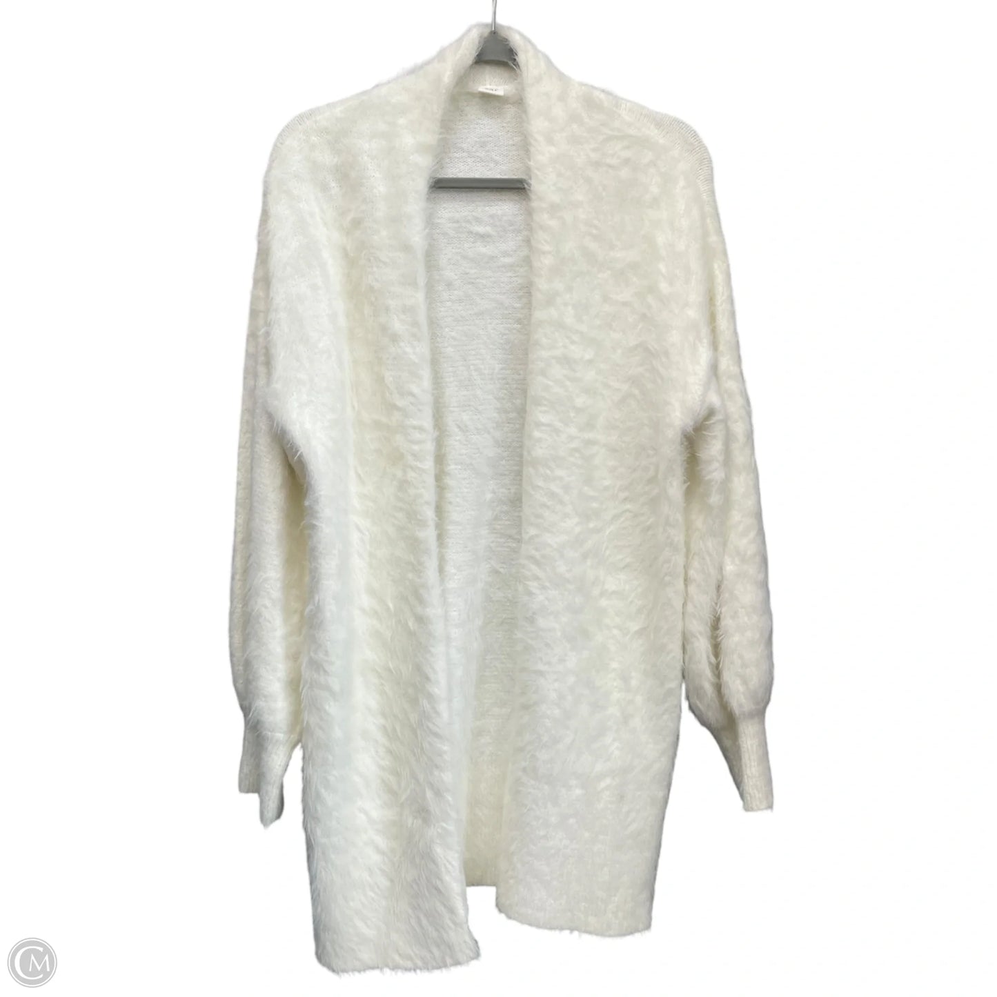 Sweater Cardigan By Gap In White, Size: M