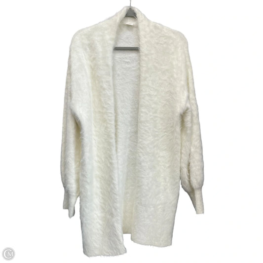 Sweater Cardigan By Gap In White, Size: M