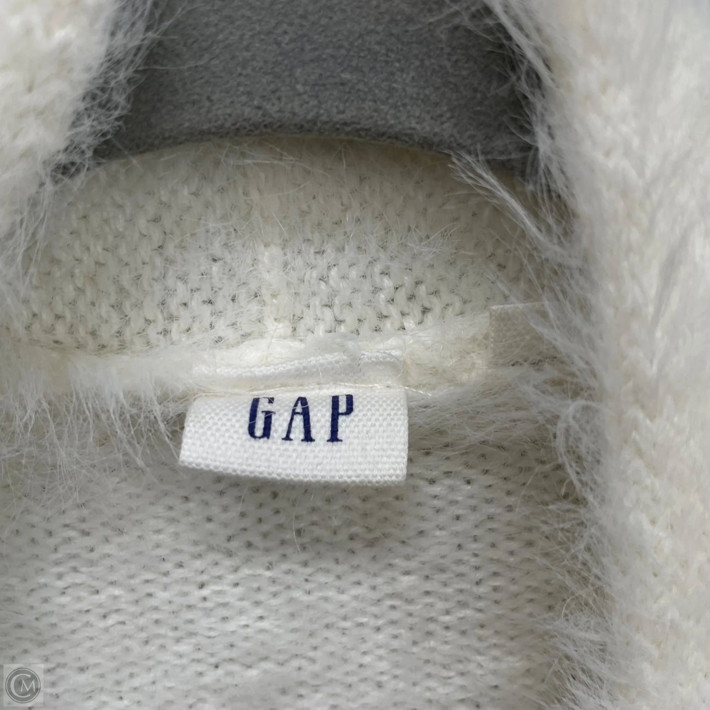 Sweater Cardigan By Gap In White, Size: M