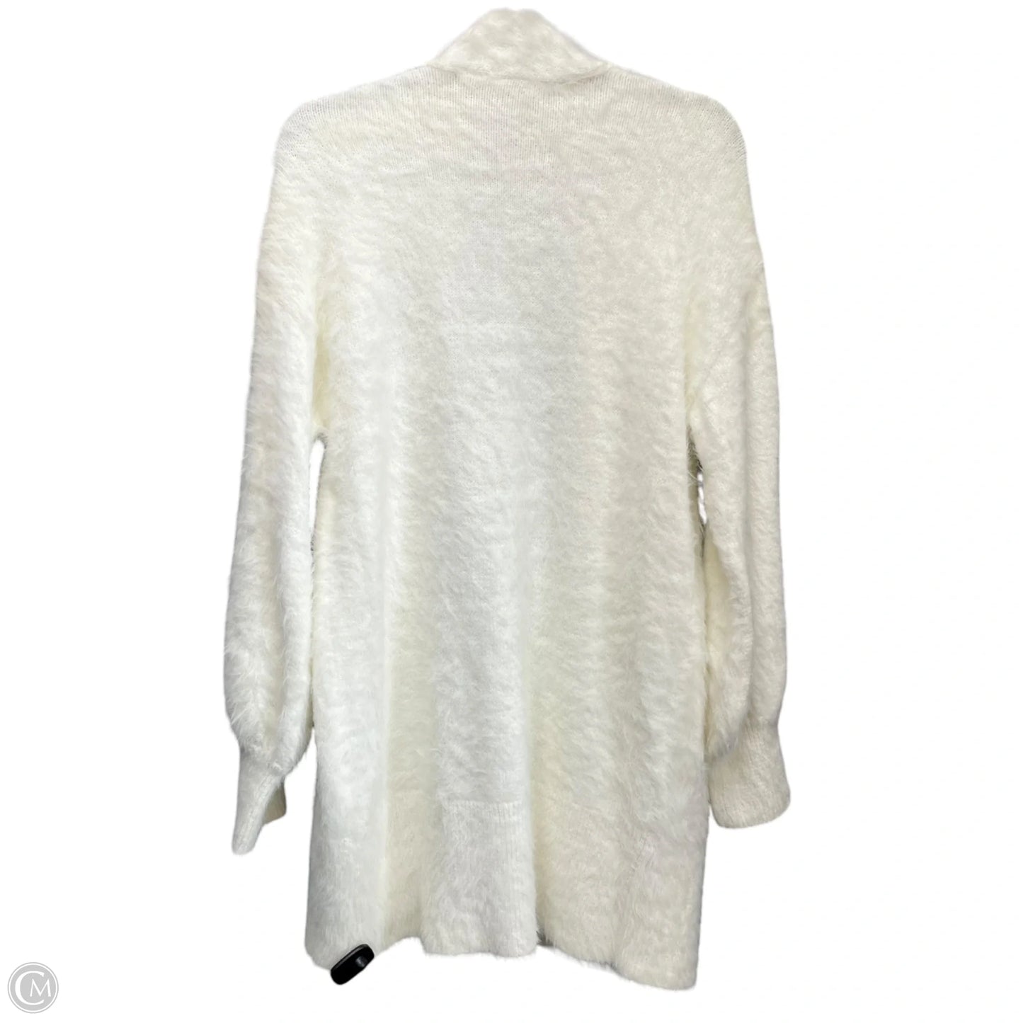 Sweater Cardigan By Gap In White, Size: M