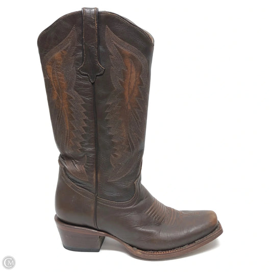 Boots Western By Clothes Mentor In Brown, Size: 8