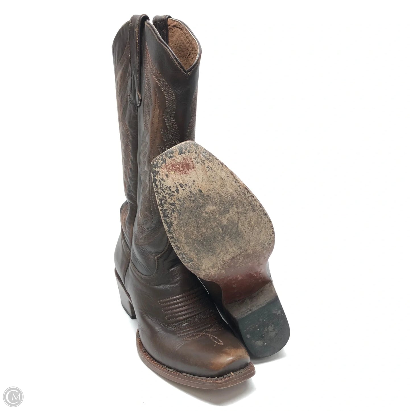 Boots Western By Clothes Mentor In Brown, Size: 8