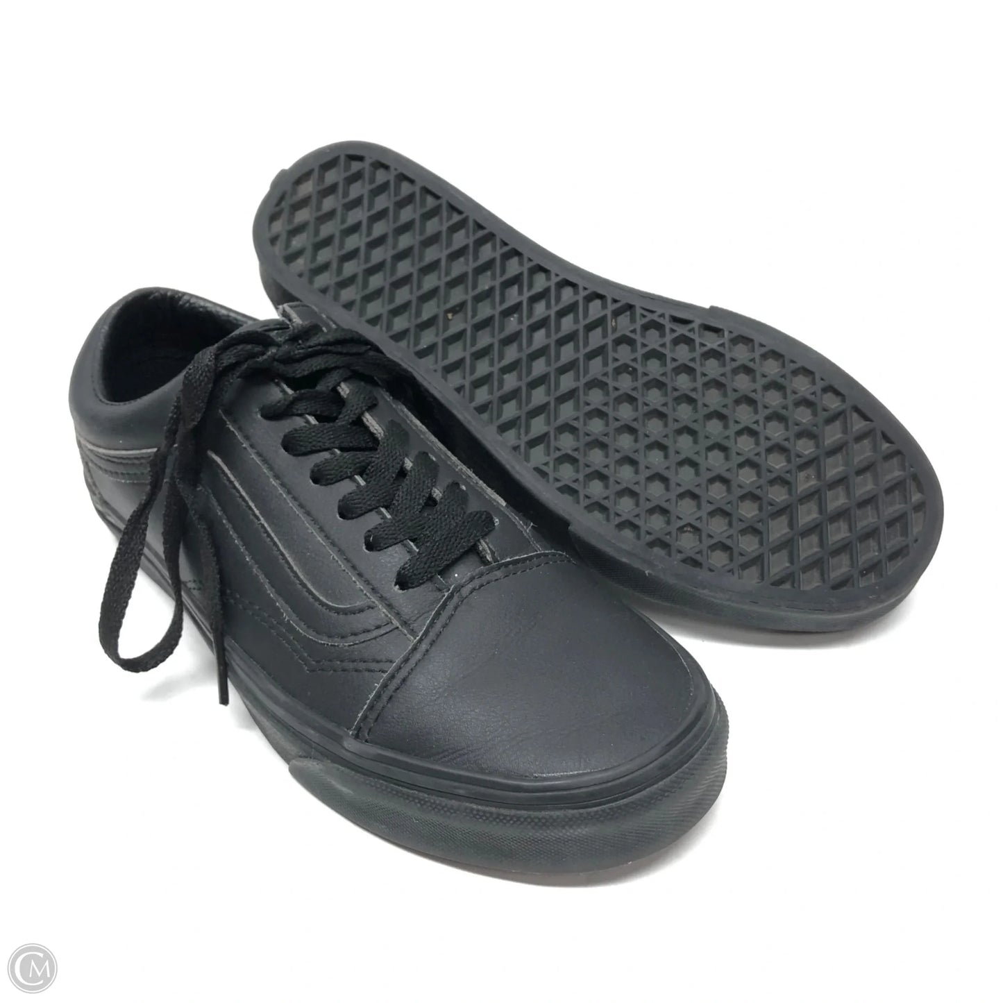 Shoes Flats By Vans In Black, Size: 7.5