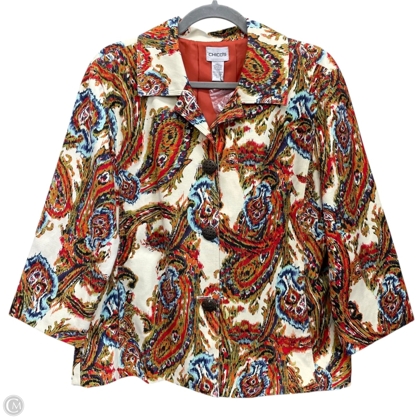 Blazer By Chicos In Multi-colored, Size: L