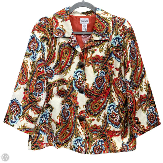Blazer By Chicos In Multi-colored, Size: L