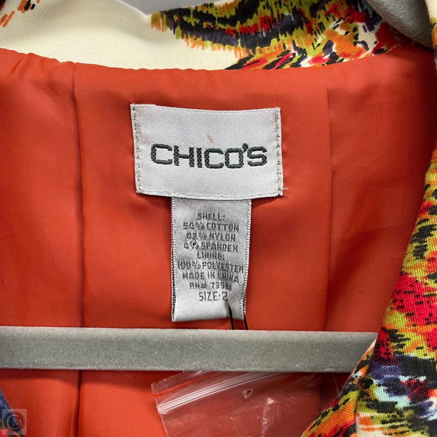 Blazer By Chicos In Multi-colored, Size: L
