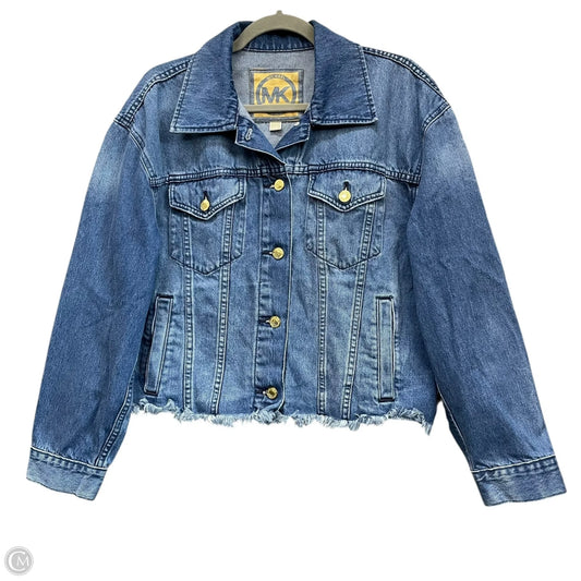 Jacket Denim By Michael By Michael Kors In Blue, Size: L