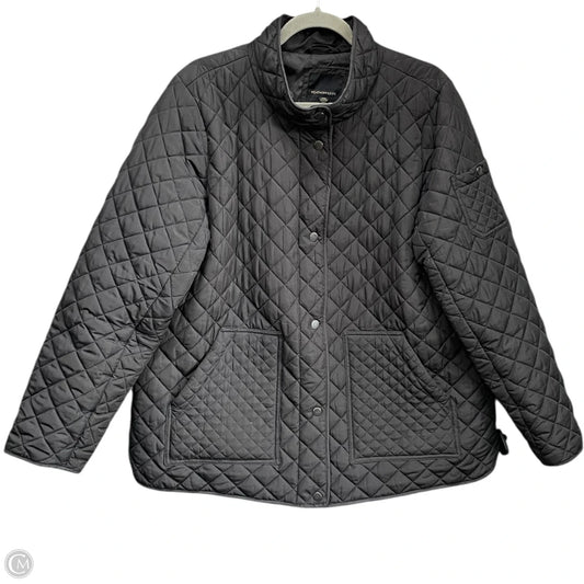 Jacket Puffer & Quilted By Weatherproof In Black, Size: 1x