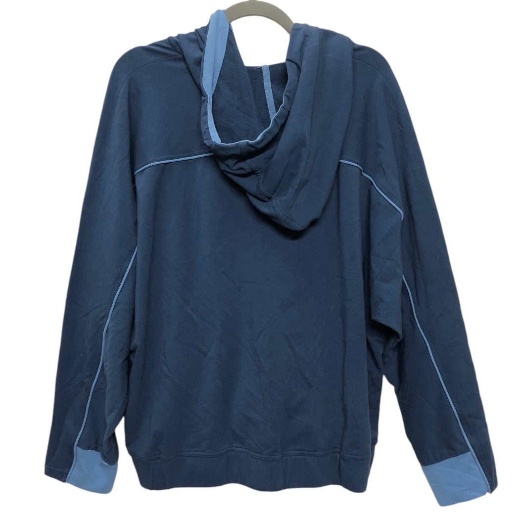 Sweatshirt Hoodie By Johnny Was In Blue, Size: Xl