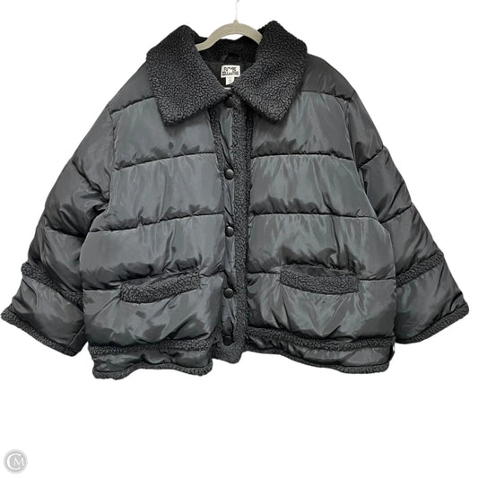 Coat Puffer & Quilted By Future Collective In Black, Size: 2x