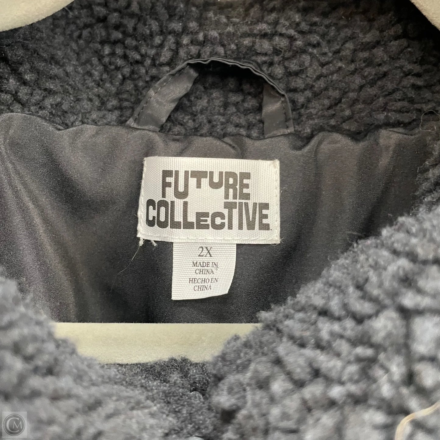 Coat Puffer & Quilted By Future Collective In Black, Size: 2x