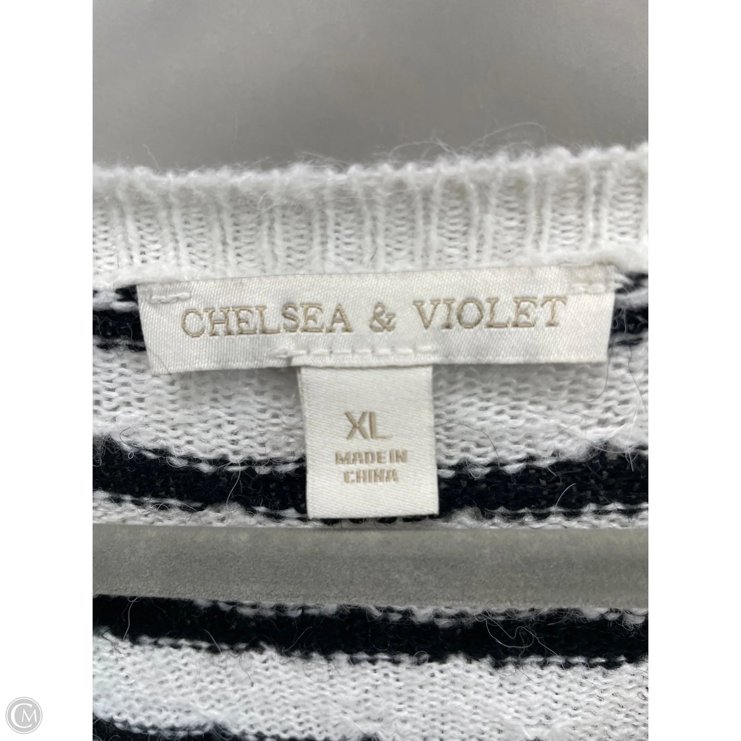 Sweater By Chelsea And Violet In Black & White, Size: Xl