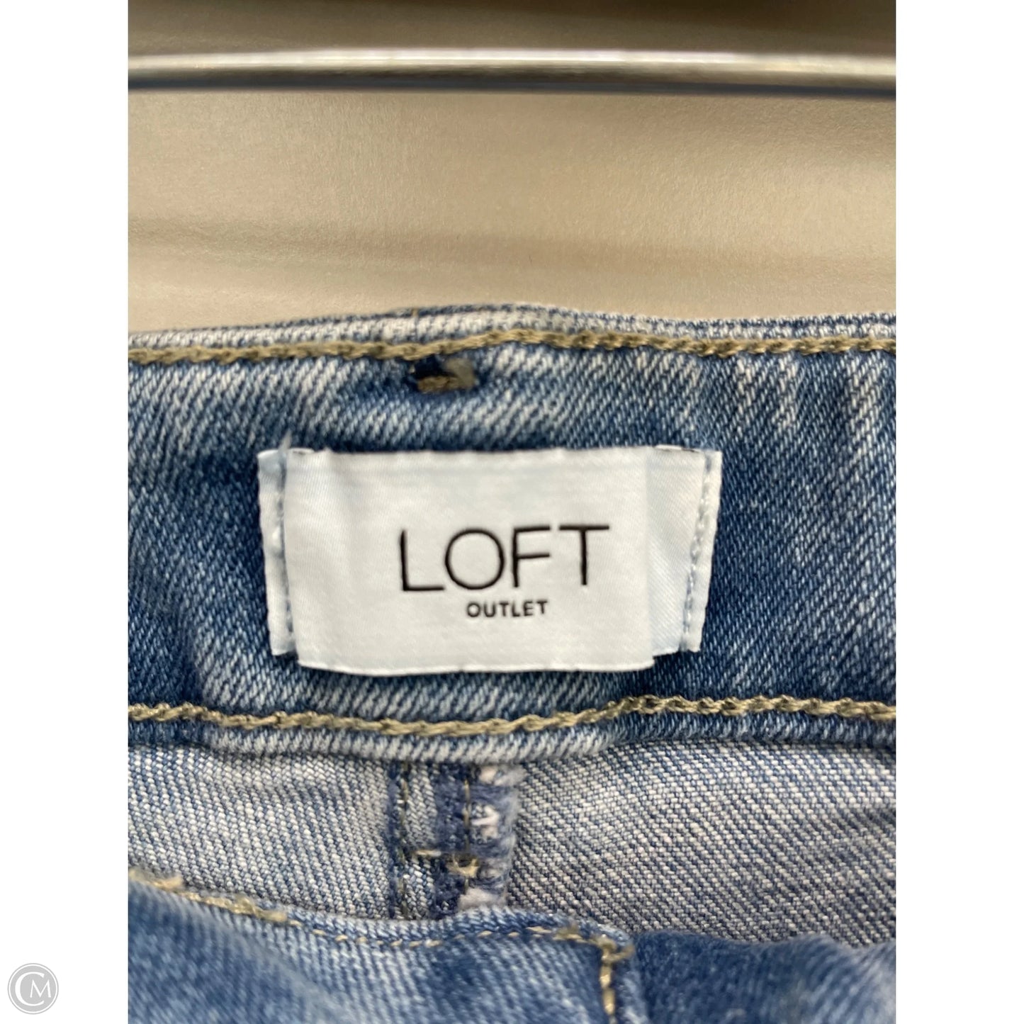 Jeans Boot Cut By Loft In Blue Denim, Size: 4