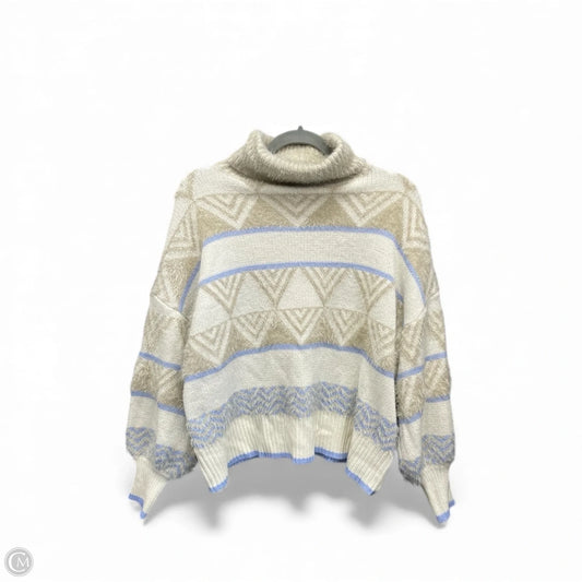 Sweater By Davi & Dani In Blue & Cream, Size: S