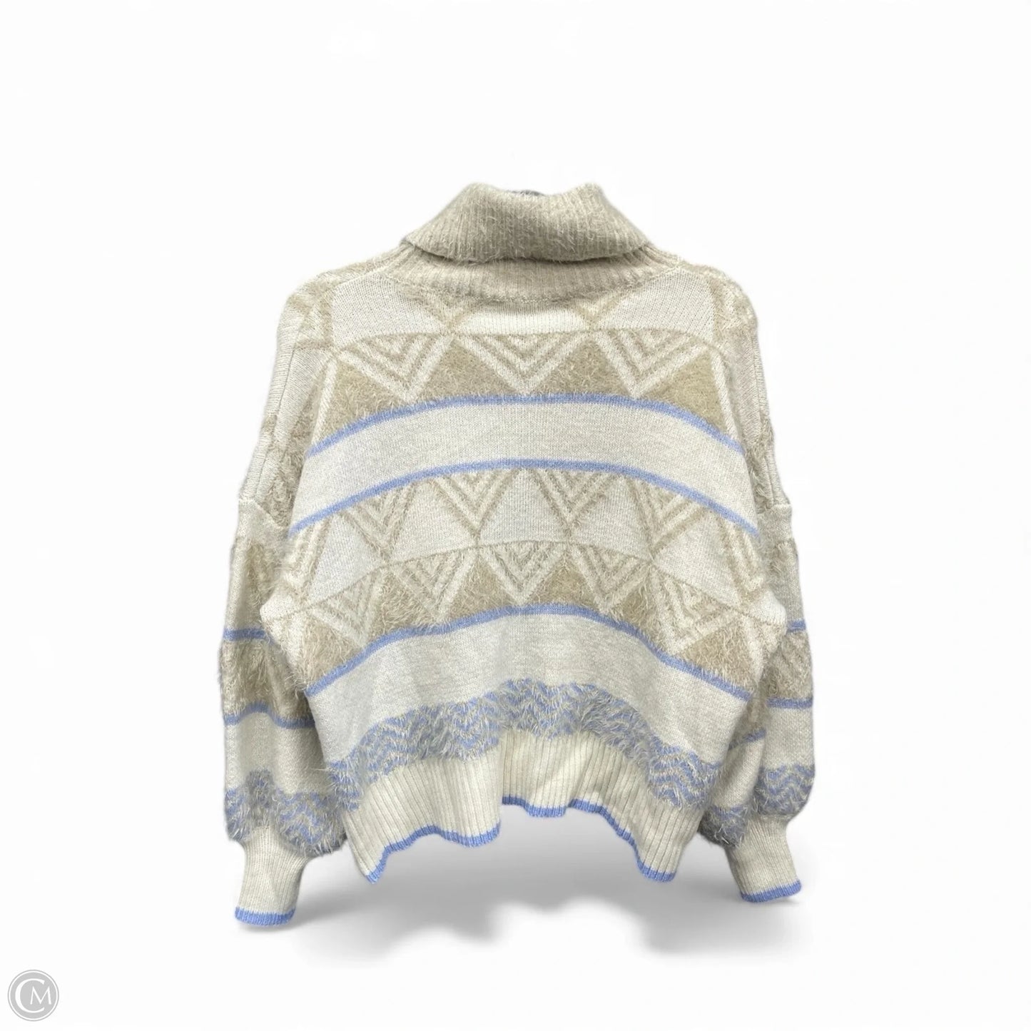 Sweater By Davi & Dani In Blue & Cream, Size: S
