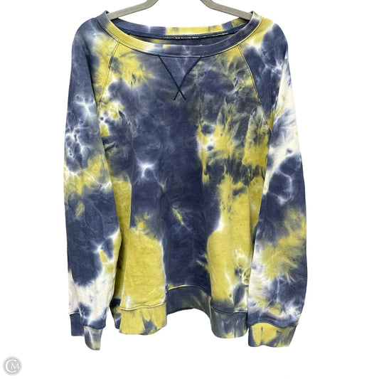 Sweatshirt Designer By Rebecca Minkoff In Blue & Green, Size: L