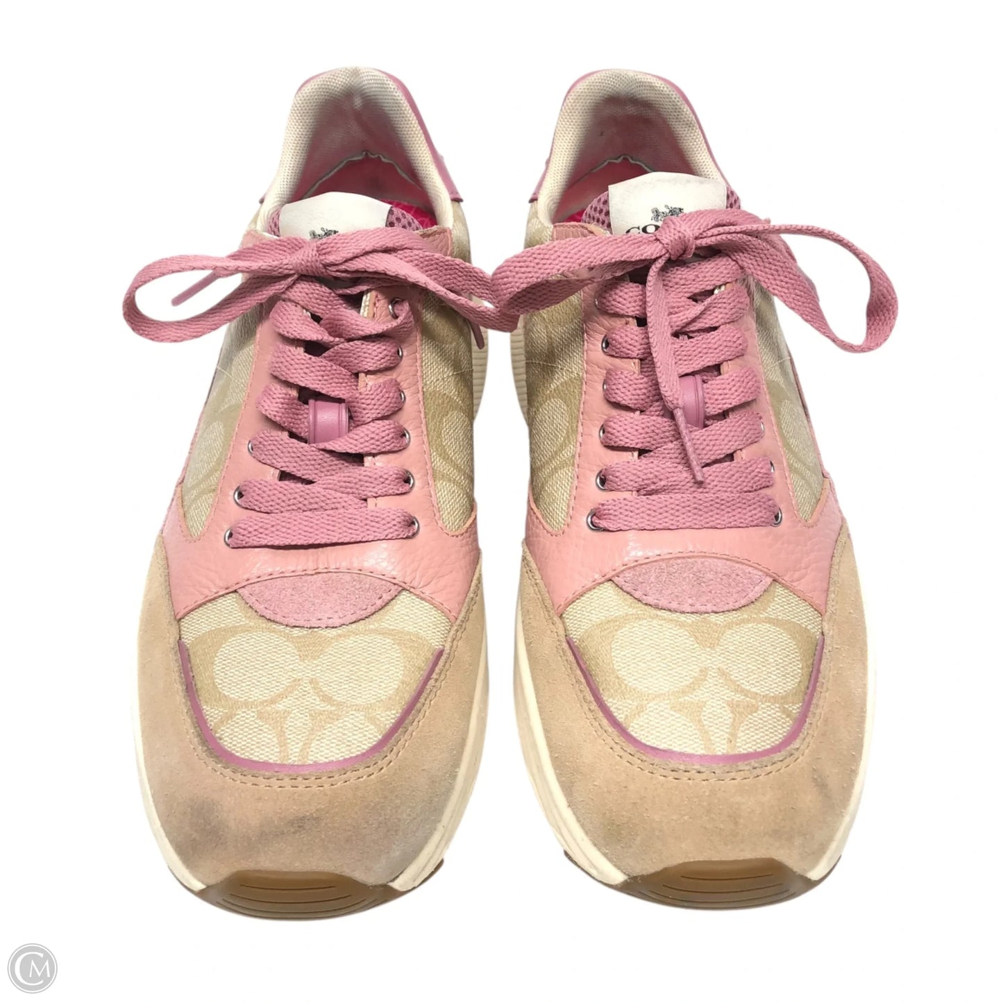 Shoes Designer By Coach In Pink & Tan, Size: 10