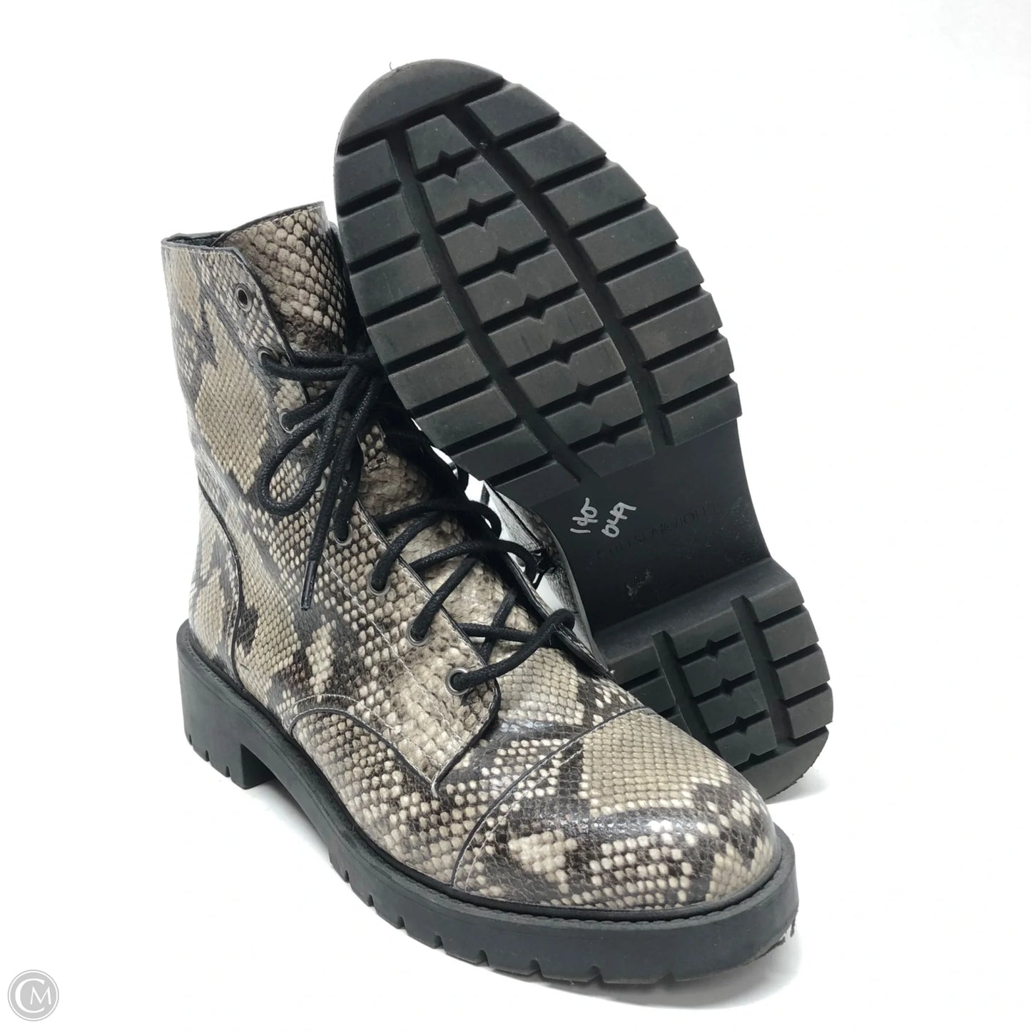 Boots Ankle Flats By Chelsea And Violet In Animal Print, Size: 10