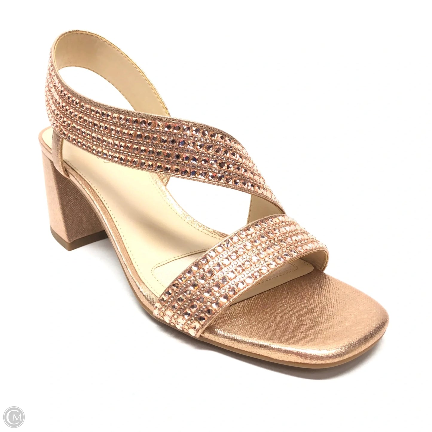 Shoes Heels Block By Alex Marie In Rose Gold, Size: 9