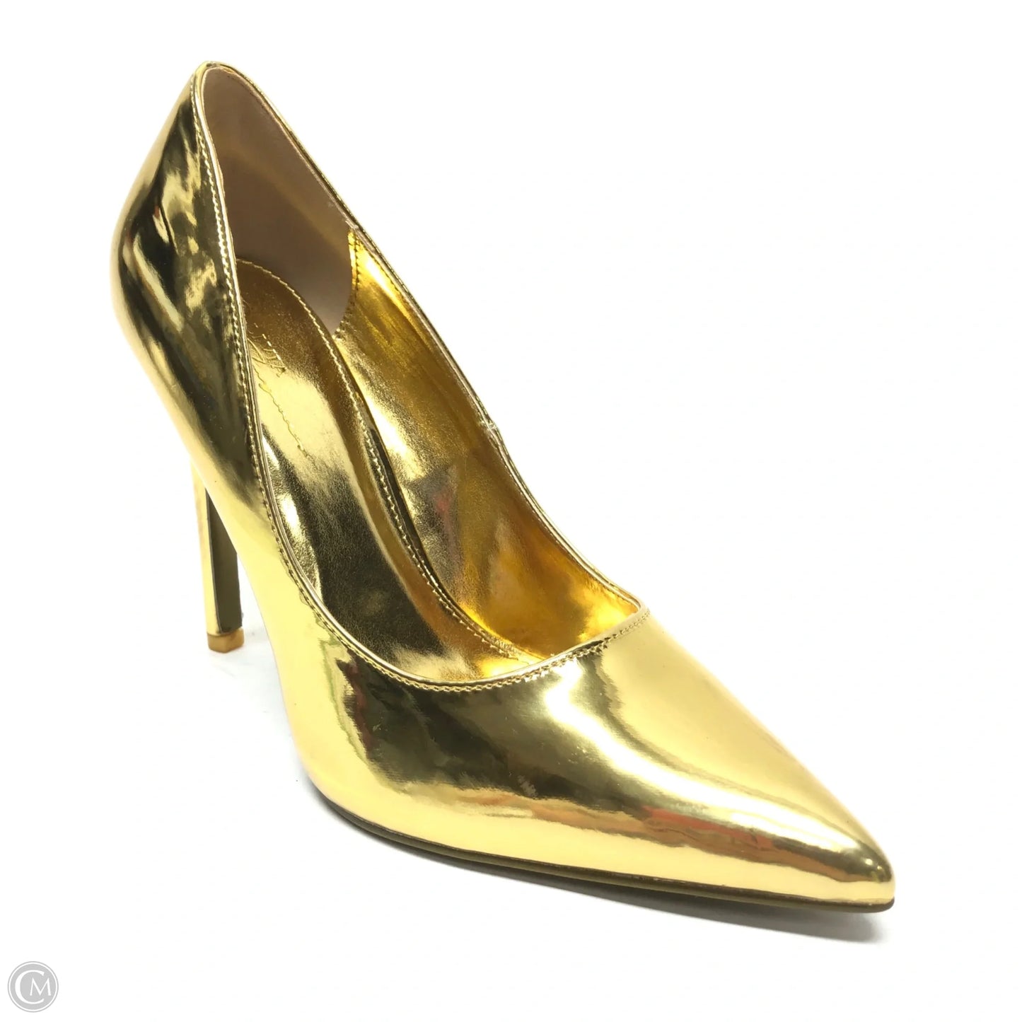 Shoes Heels Stiletto By Cme In Gold, Size: 10