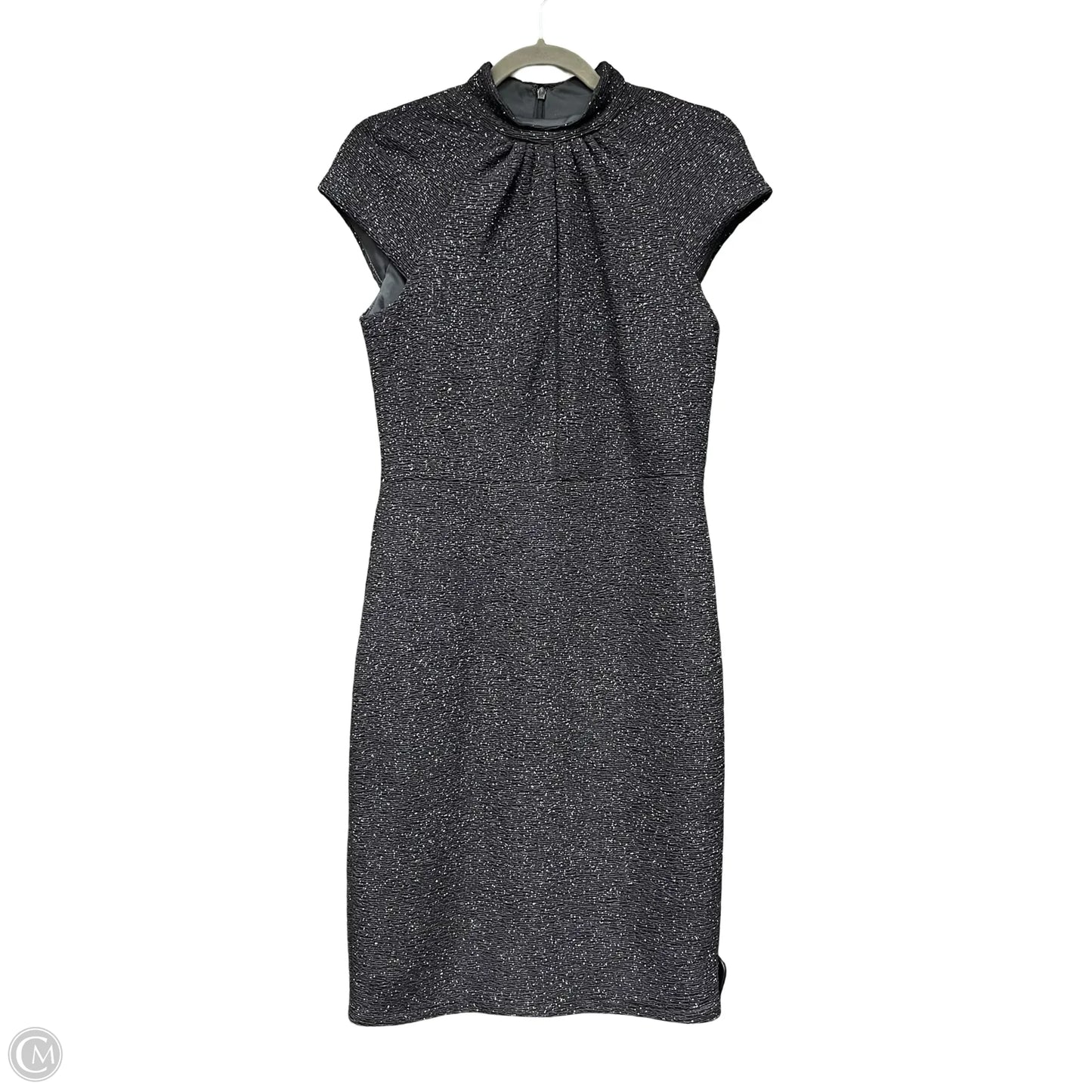 Dress Party Midi By Clothes Mentor In Grey, Size: 8