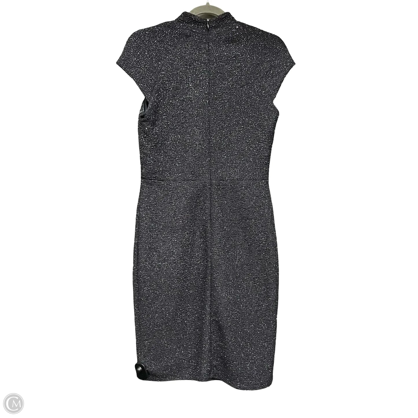 Dress Party Midi By Clothes Mentor In Grey, Size: 8