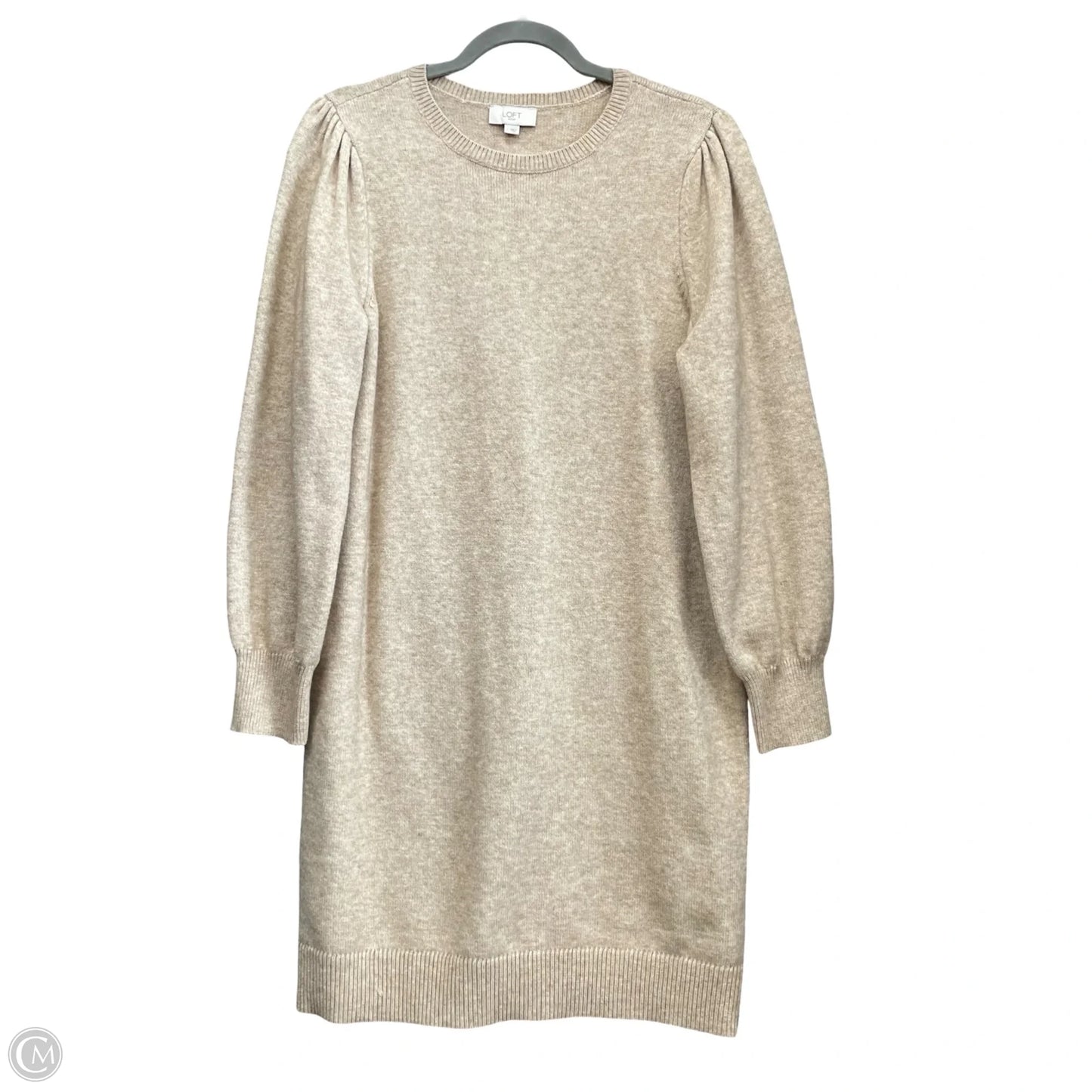 Dress Sweater By Loft In Tan, Size: L