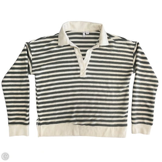 Sweater By Cato In Green & Yellow, Size: M